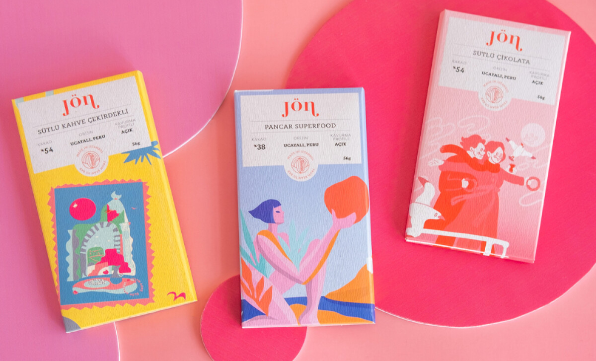 Jon Chocolate packaging design by NIhan Aydin.