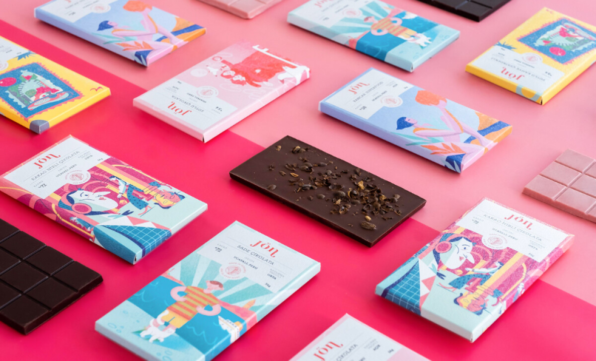 Jon Chocolate packaging design by NIhan Aydin.