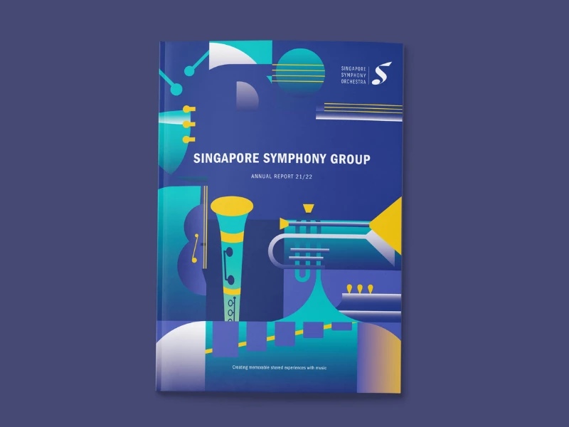 Singapore Symphony Group print design by Flava Design LLP.