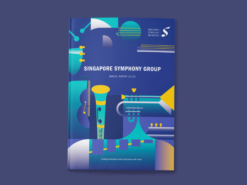Singapore Symphony Group print design by Flava Design LLP.