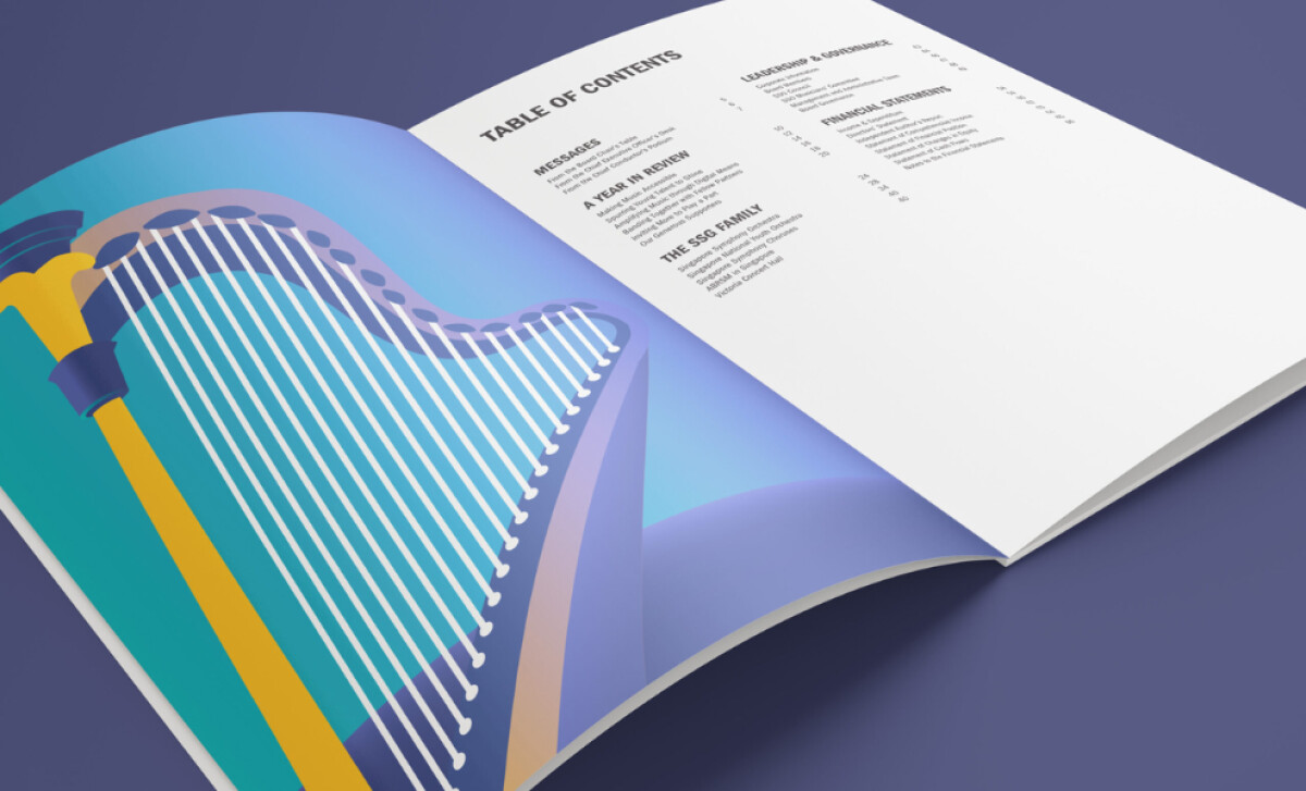Singapore Symphony Group print design by Flava Design LLP.