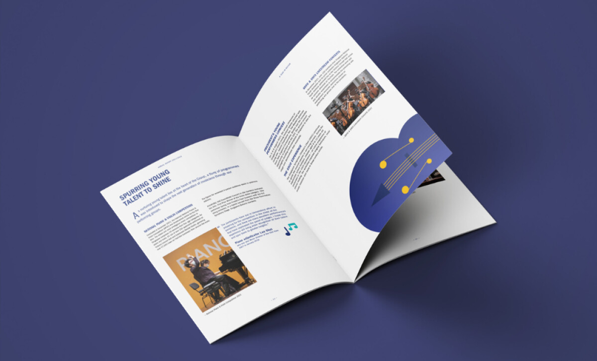 Singapore Symphony Group print design by Flava Design LLP.