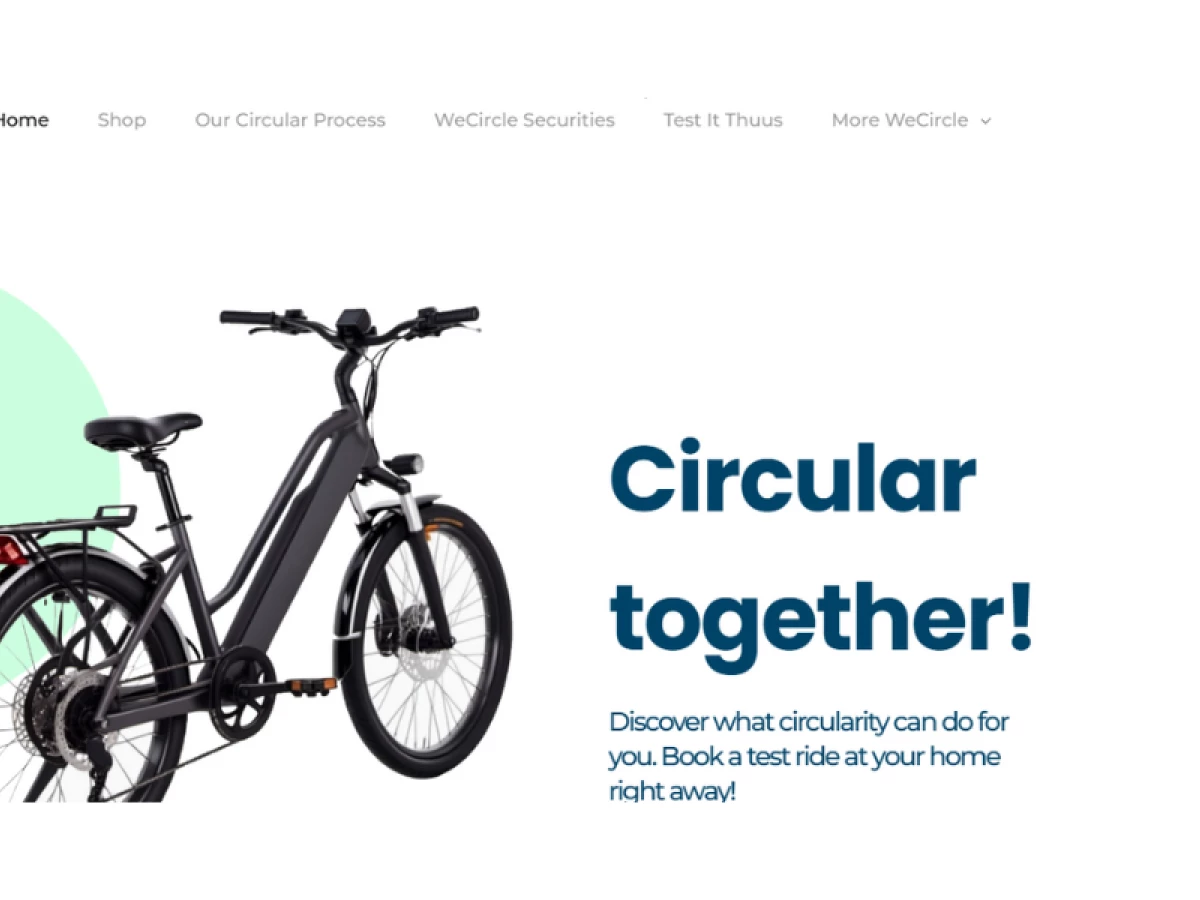 WeCircle website design by Julian Boijenga.