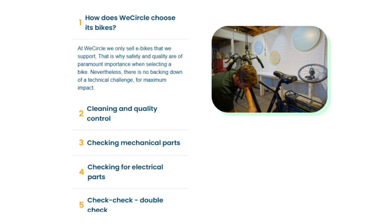 WeCircle shop page by Julian Boijenga.