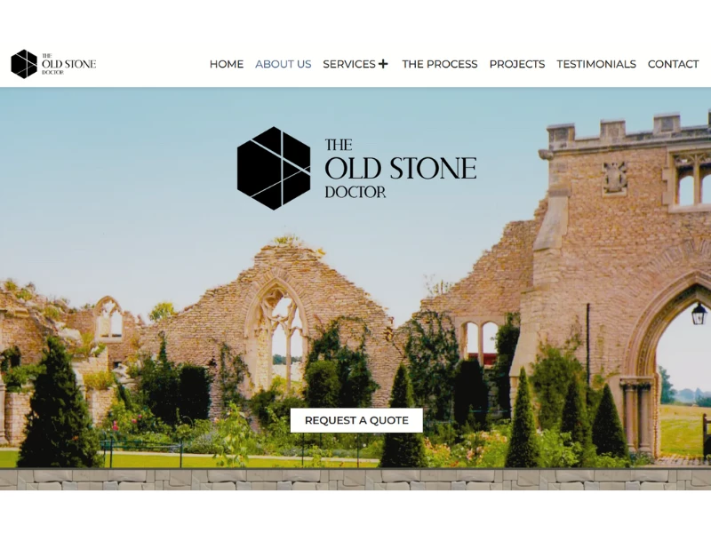 The Old Stone Doctor website design by Made Grand