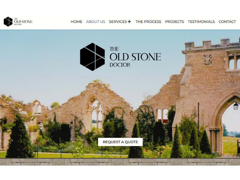 The Old Stone Doctor website design by Made Grand