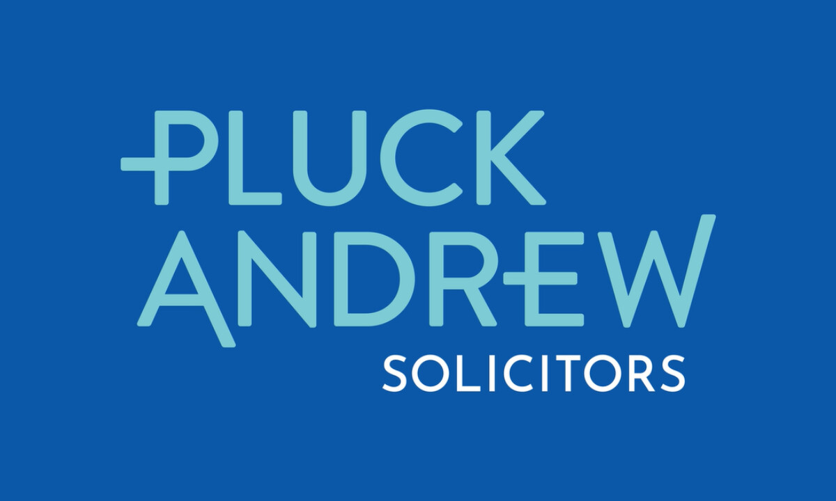 Pluck Andrew Solicitors logo design variation by AS Partners.