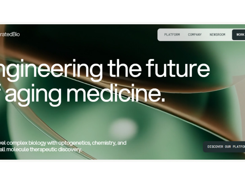 Integrated Biosciences website design by Accomplice,