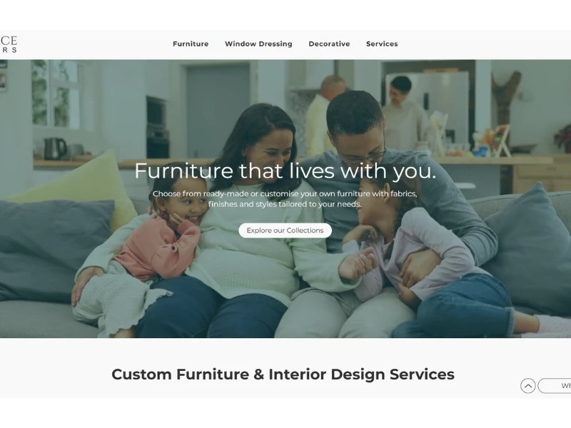 CapeSpace Interiors website design by TeamTony