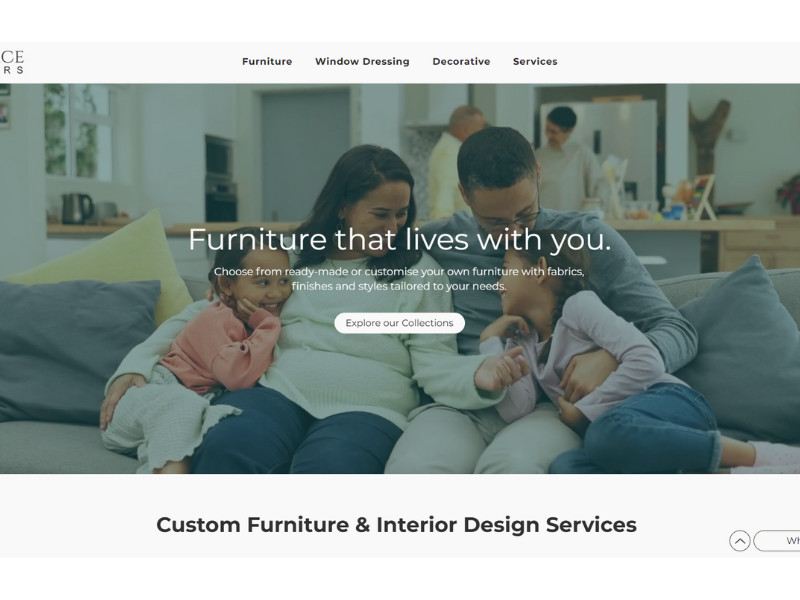 CapeSpace Interiors website design by TeamTony