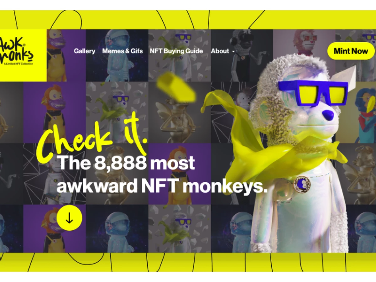 Awk Monks website design by GoingClear