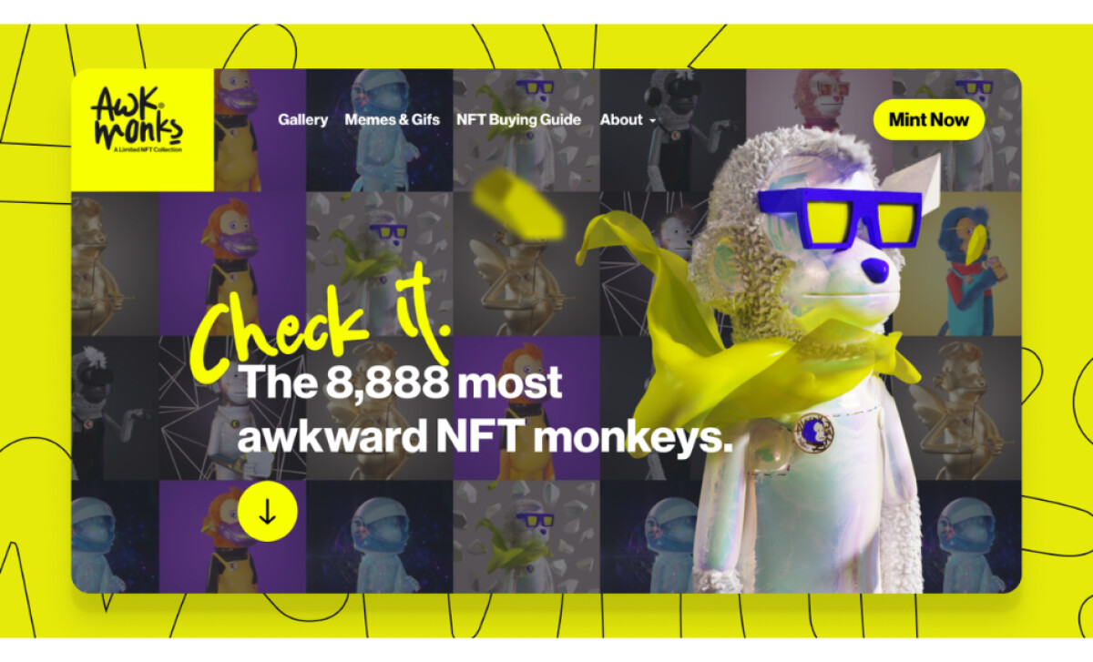 Awk Monks website design by GoingClear