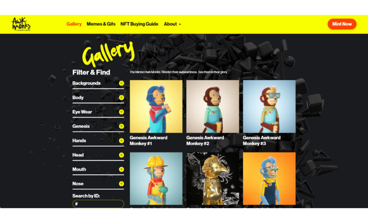 Awk Monks website design by GoingClear