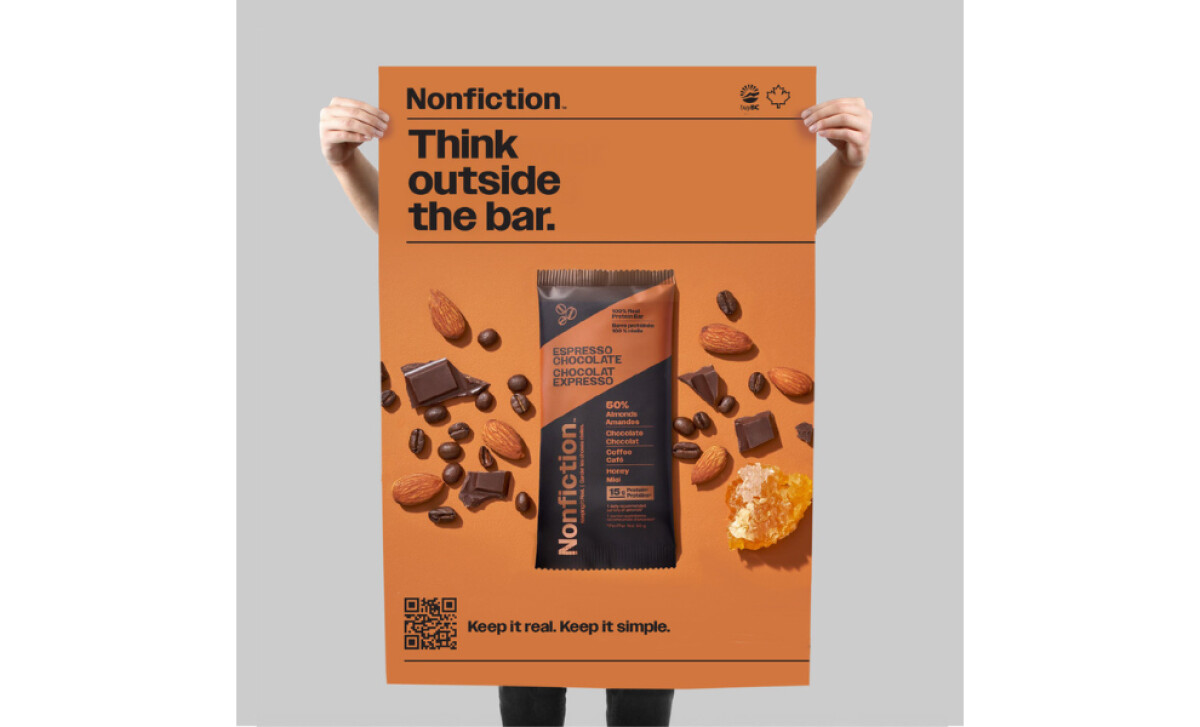 Nonfiction Protein Bar packaging design by Coastlines