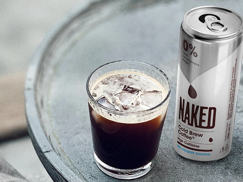 NAKED Cold Brew Coffee packaging design by Molnár Péter