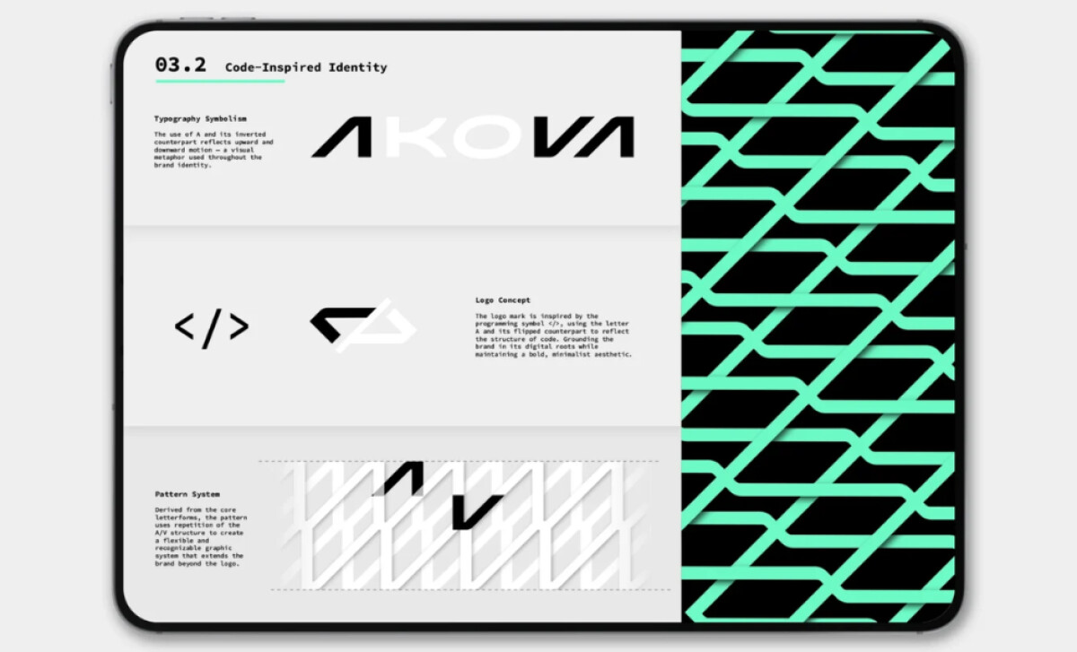 AKOVA logo design by Inkset.