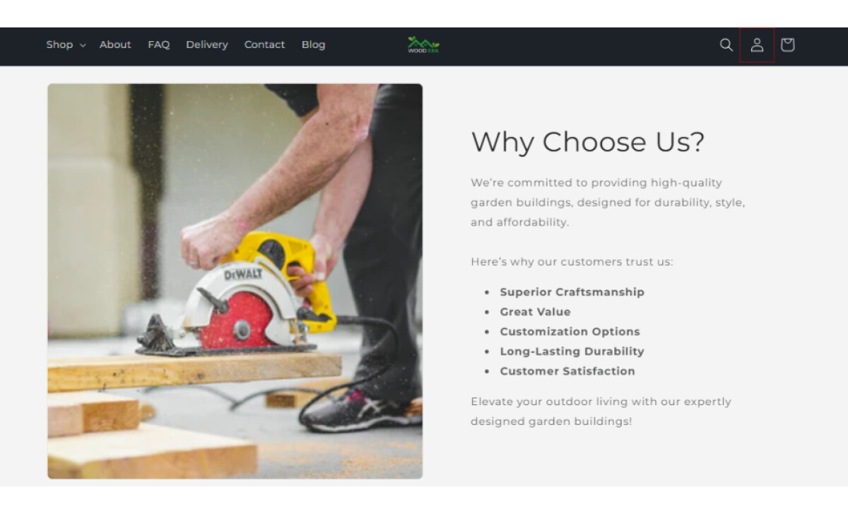 Woodera website design by Elements Agency.