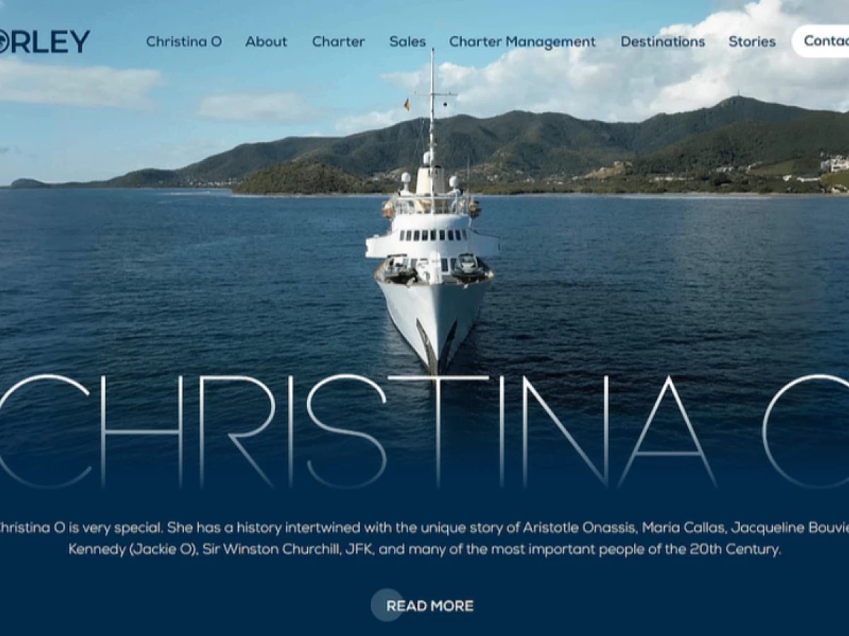 Morley Yachts website design by Positive Design.