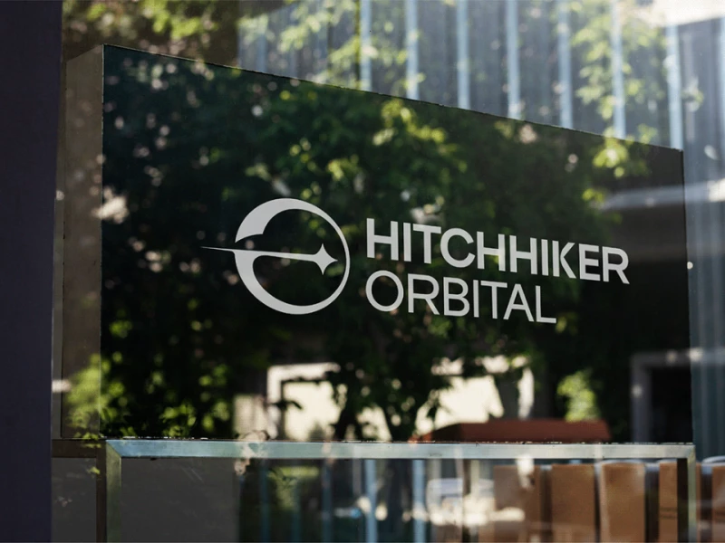 Hitchhiker Orbital logo design by Imagine Geometric.