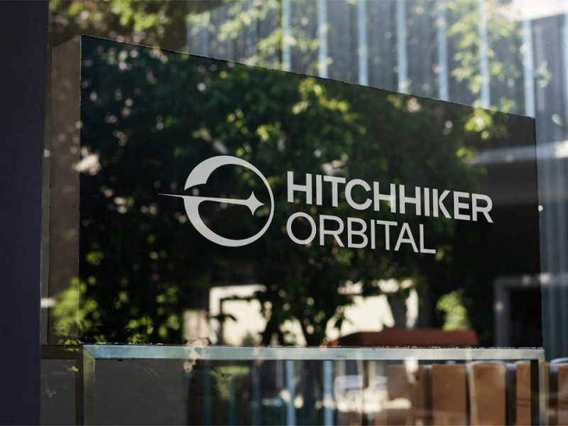 Hitchhiker Orbital logo design by Imagine Geometric.