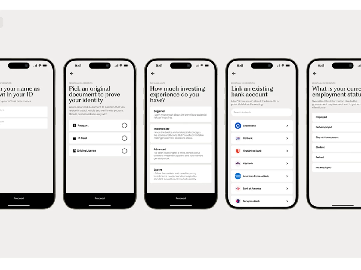 Alinma Bank app design by Moonsight Agency.