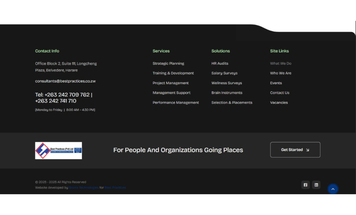 Best Practices Zimbabwe Homepage