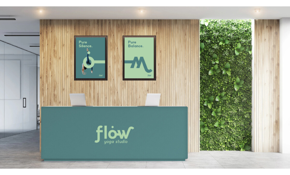Flow Yoga Studio Logo Design by Elif Kubra Dogan