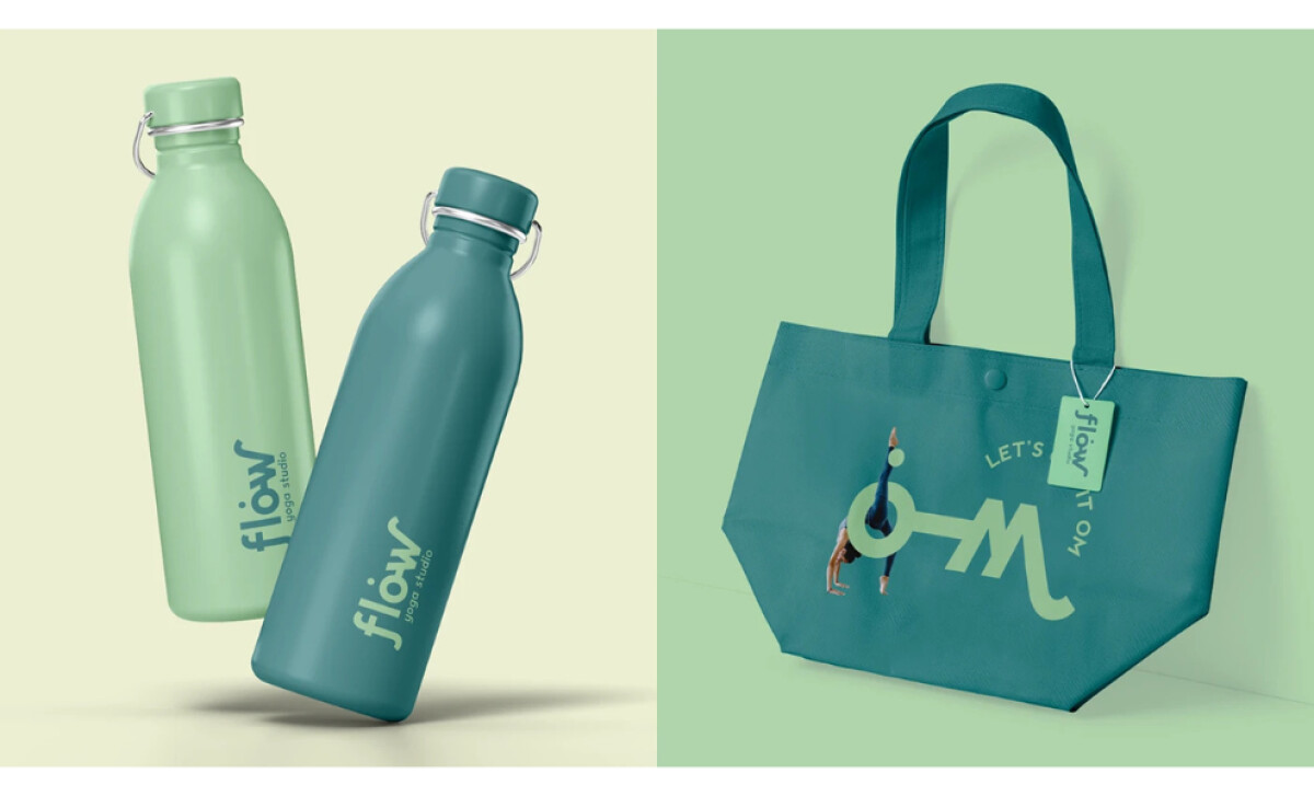 Flow Yoga Studio Logo Design by Elif Kubra Dogan