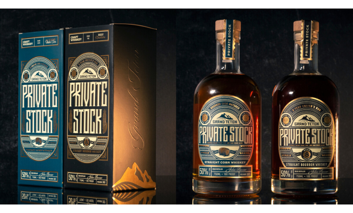 Grand Teton Distillery Packaging Design by Barnett Brand Co.