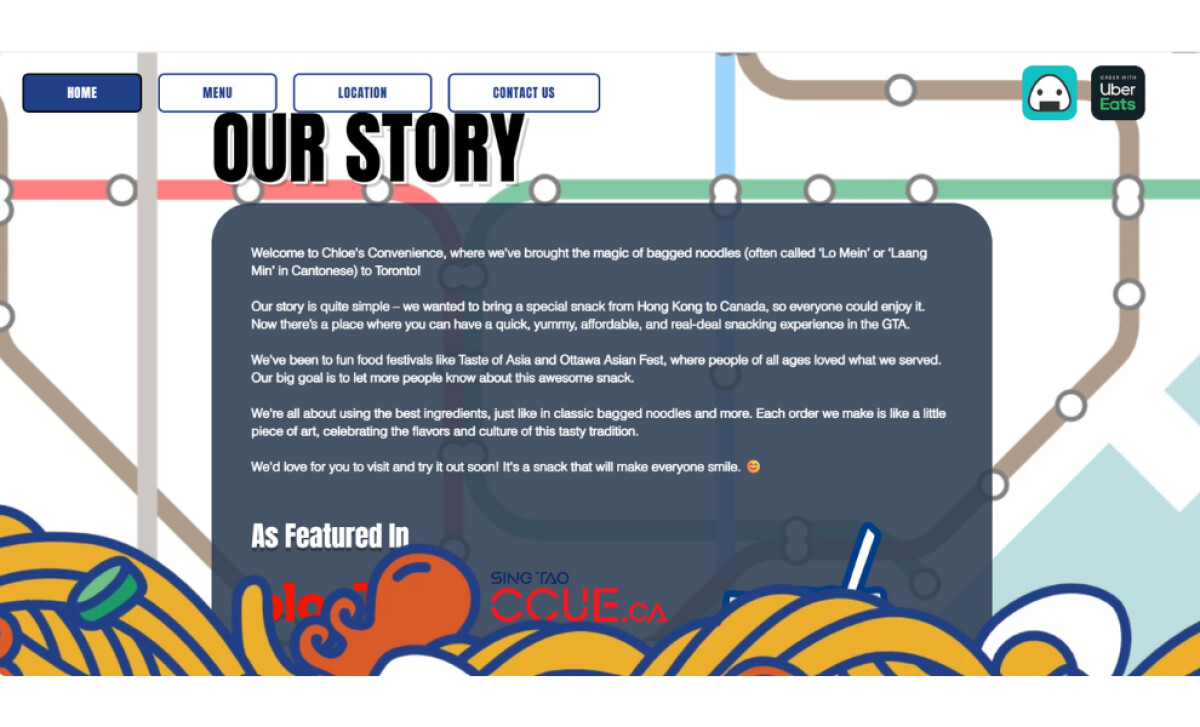 Chloe’s Convenience Website Design by AQRedited