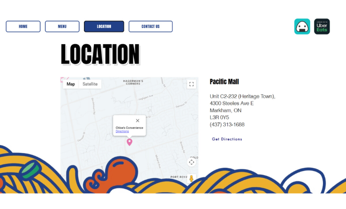Chloe’s Convenience Website Design by AQRedited