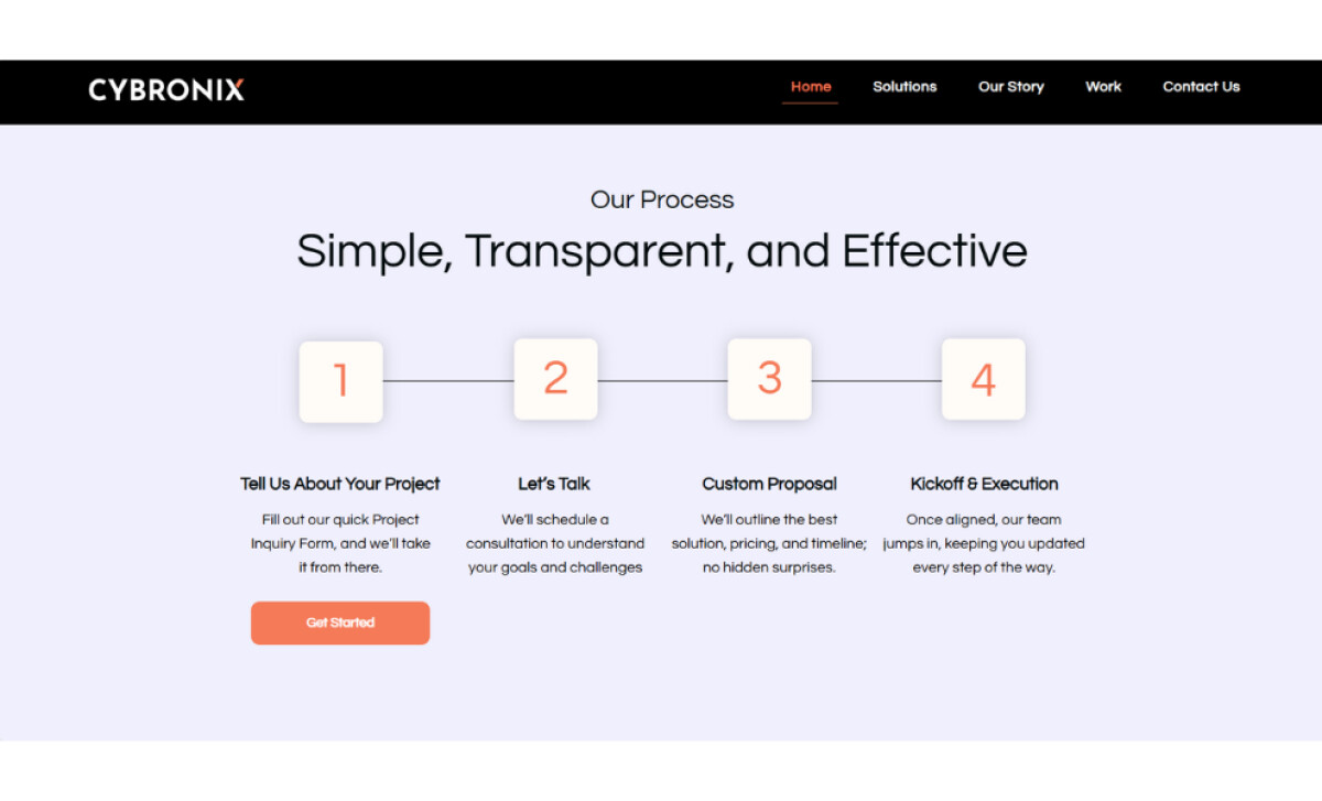 Cybronix Website Design by 500 Creative Inc.