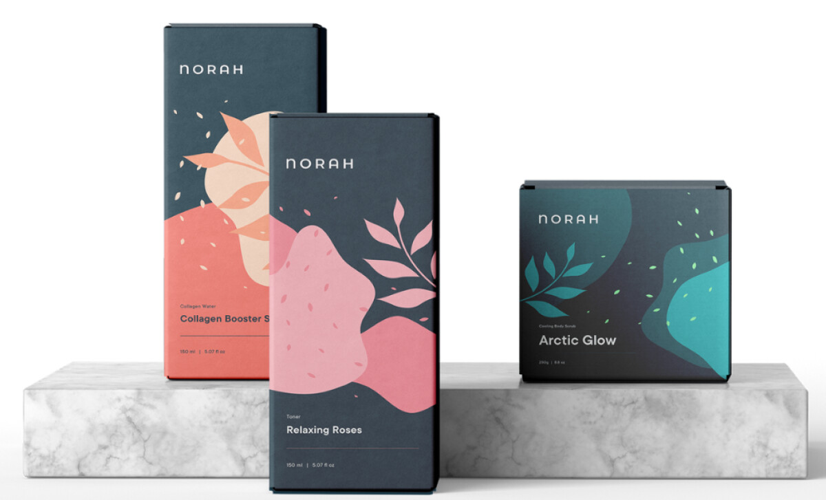 Norah packaging box design by Morf.
