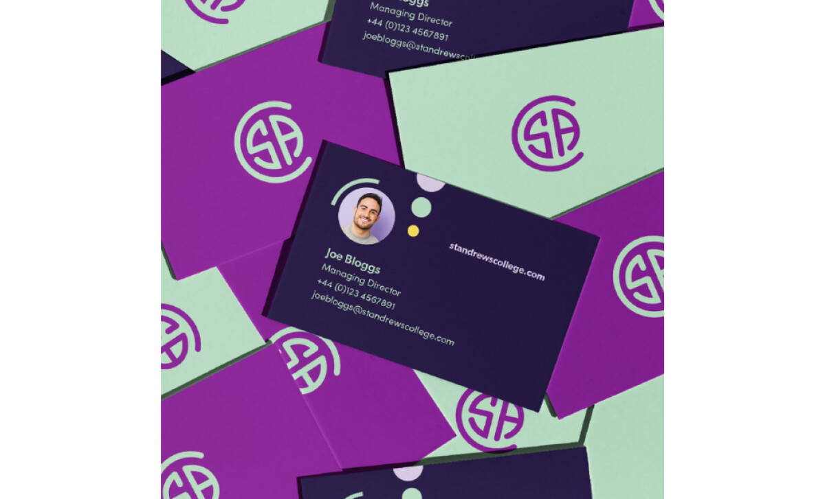St Andrew’s College Language Schools Logo Design on Business Card