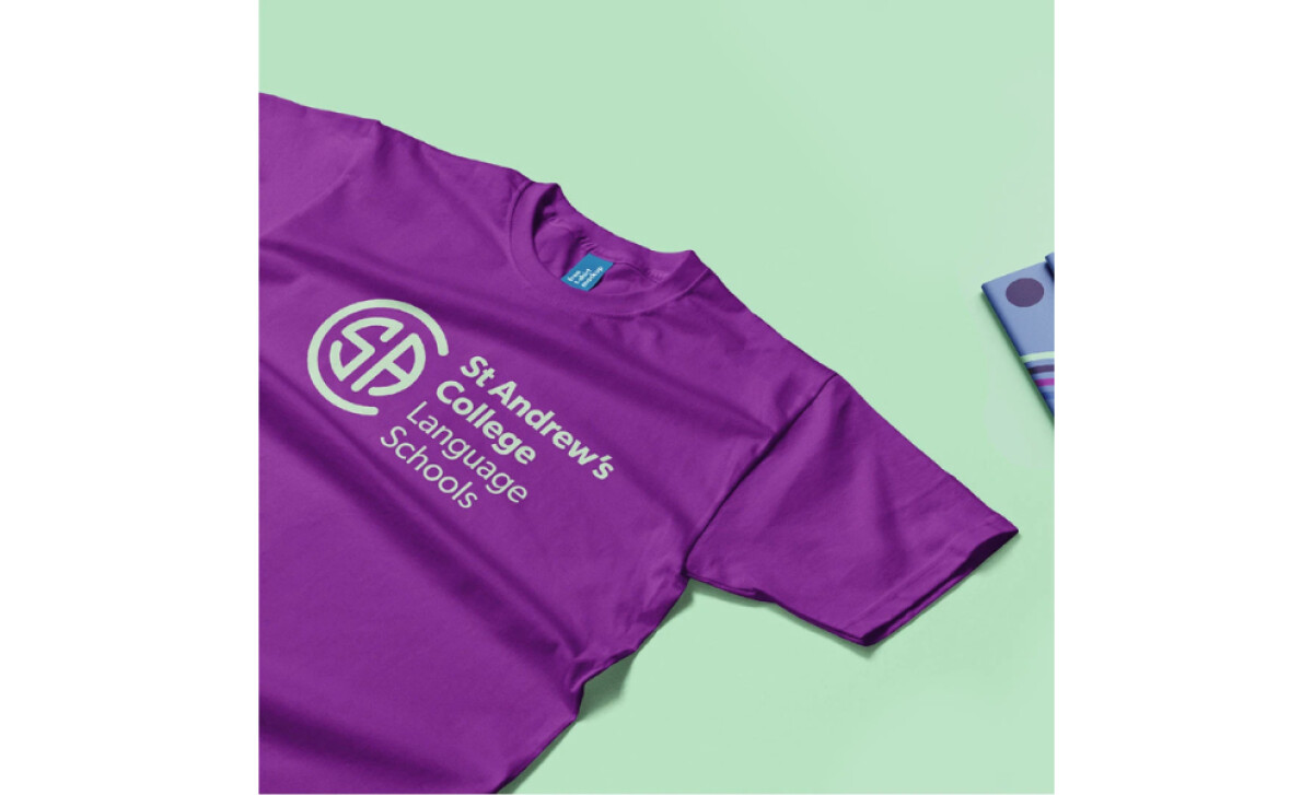 St Andrew’s College Language Schools Logo Design on Shirt