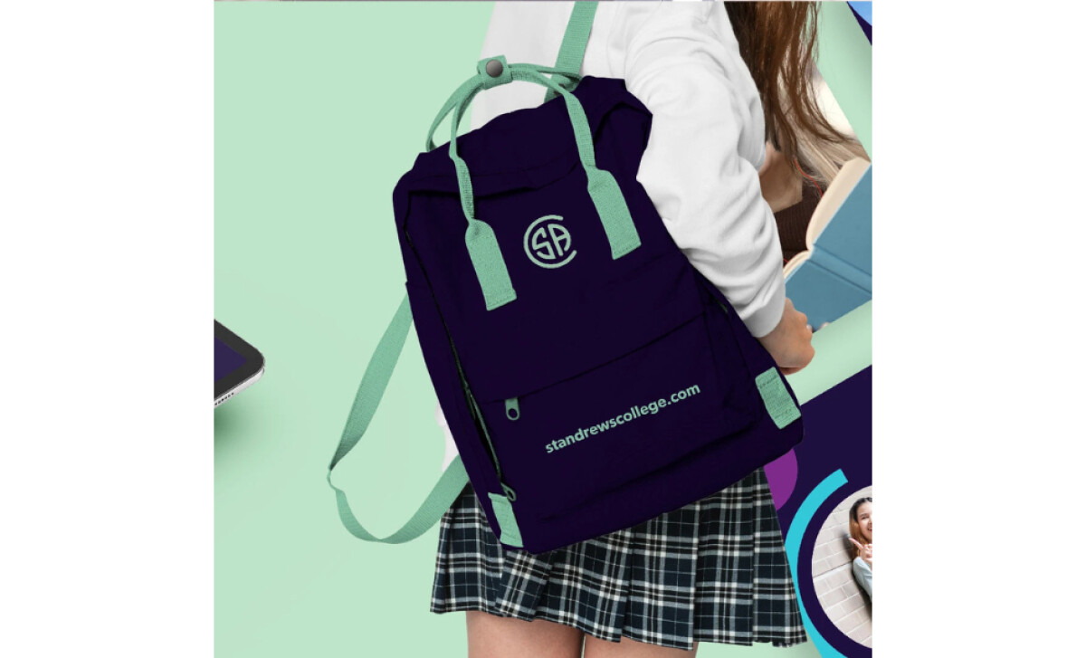 St Andrew’s College Language Schools Logo Design on Bag