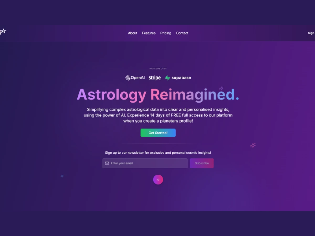 Astrostar247 Website Design by Frostbolt Digital Media