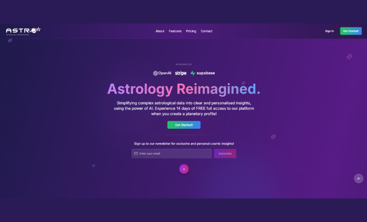 Astrostar247 Website Design by Frostbolt Digital Media