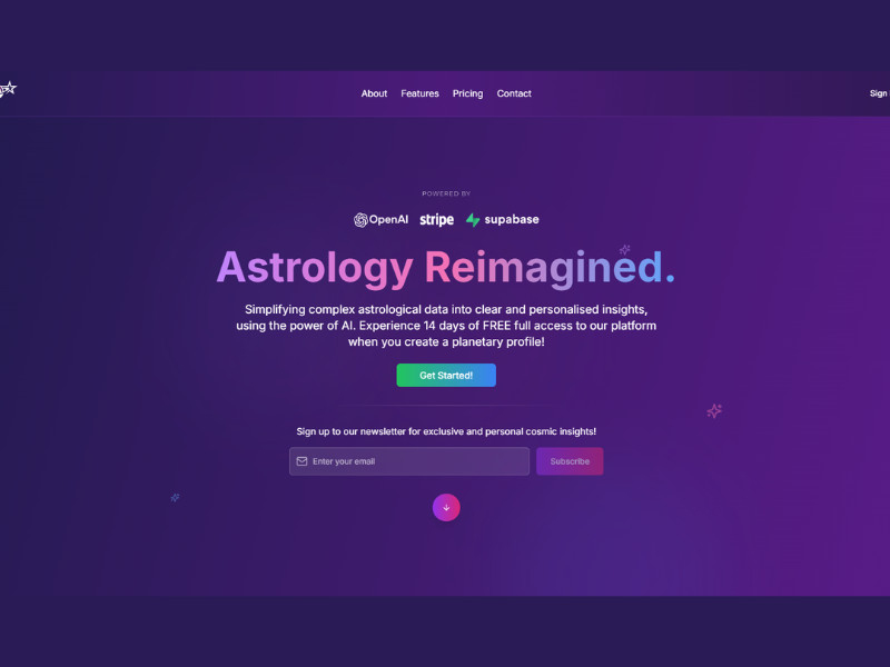 Astrostar247 Website Design by Frostbolt Digital Media