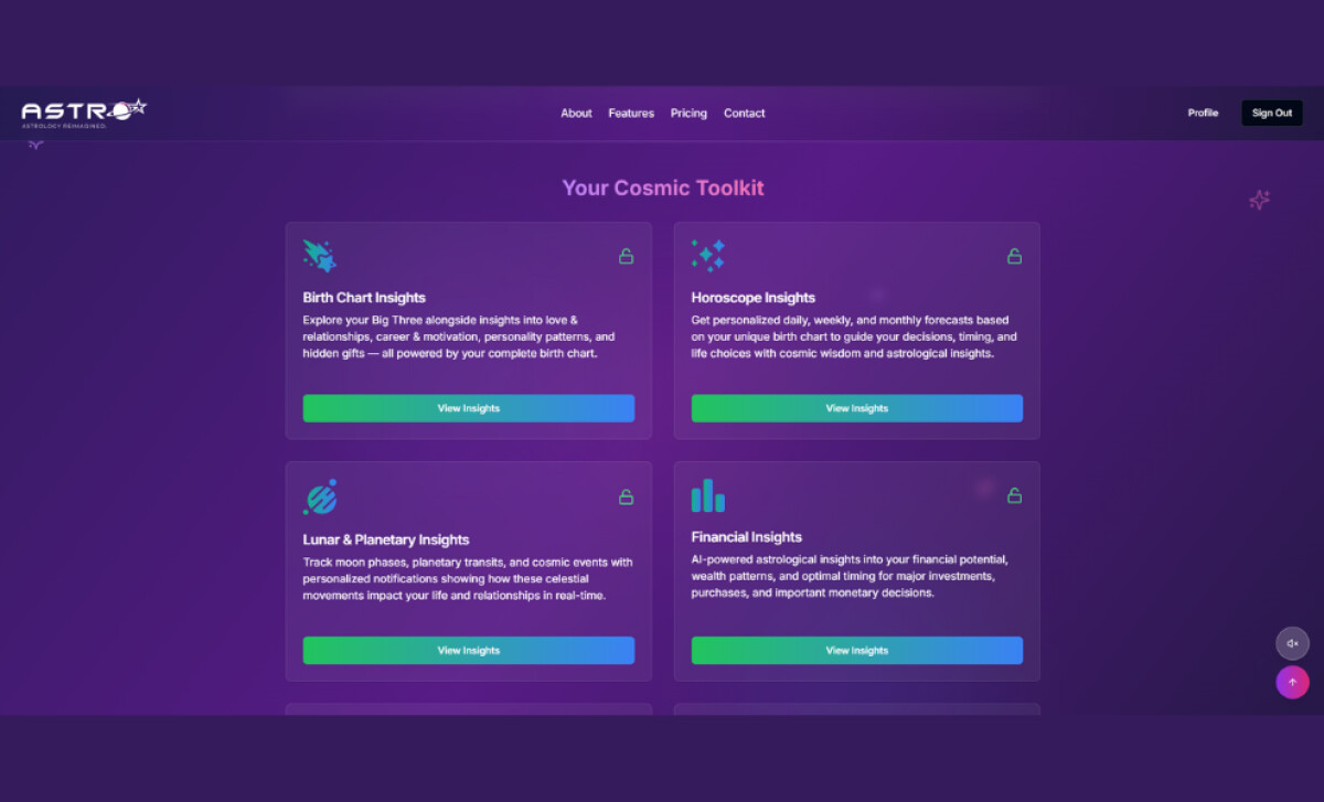 Astrostar247 Website Design by Frostbolt Digital Media