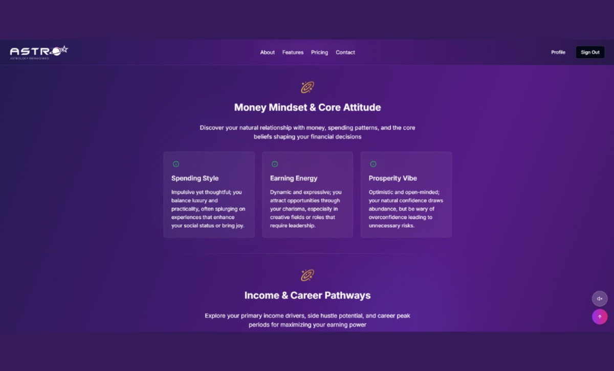 Astrostar247 Website Design by Frostbolt Digital Media