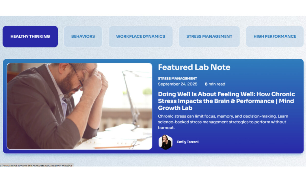Mind Growth Lab website design by Boch Creative.