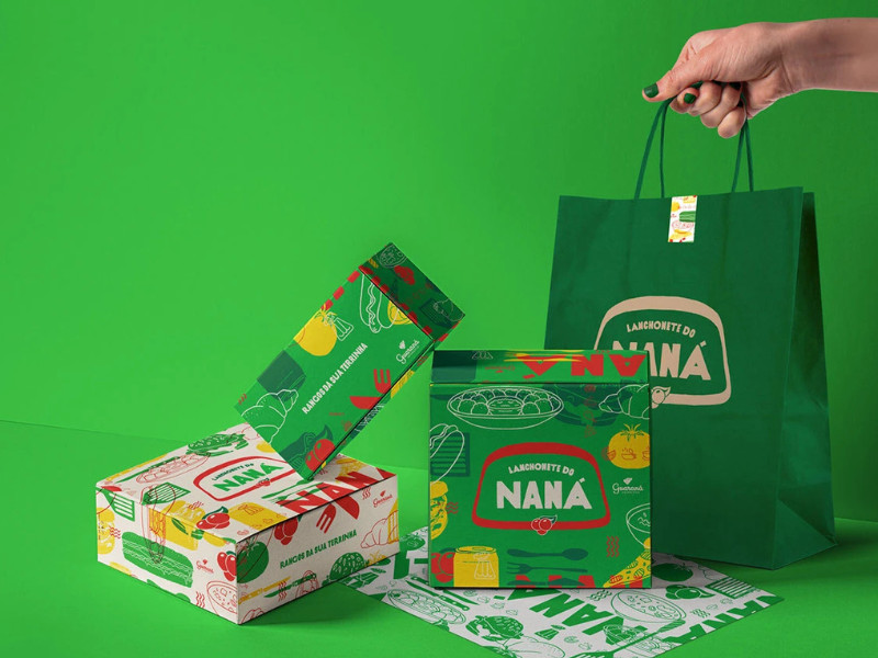 Lanchonete do Naná Packaging Design by Manoel Michael