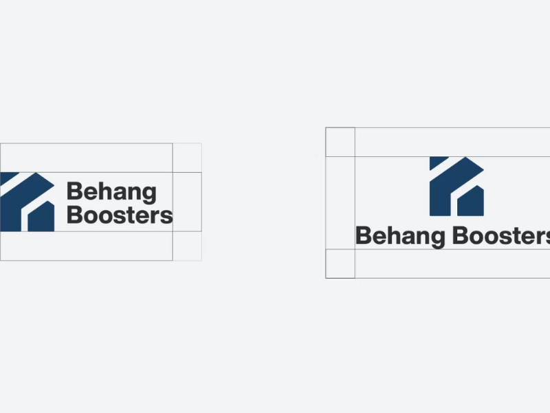 BehangBooster logo design by Maeson.
