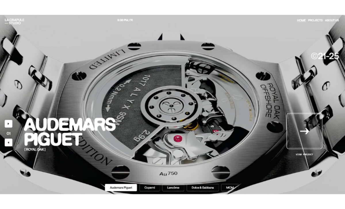 LaCrapule Studio Website Design by Amine Zegmou