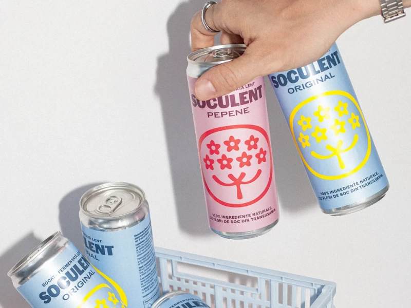 Soculent packaging design by Pomodoro Design Office.