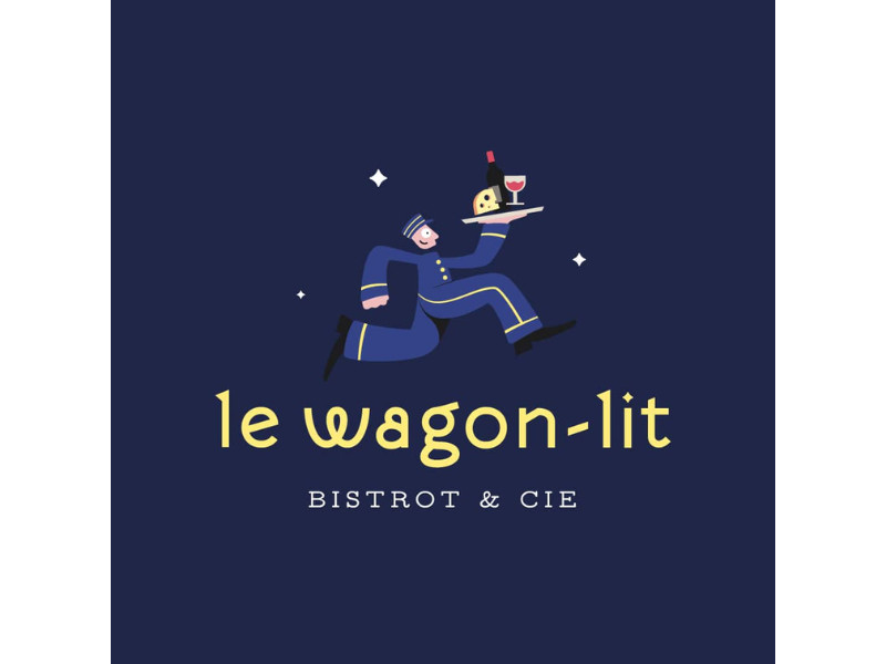Le Wagon-Lit Logo Design by GLAD Studio