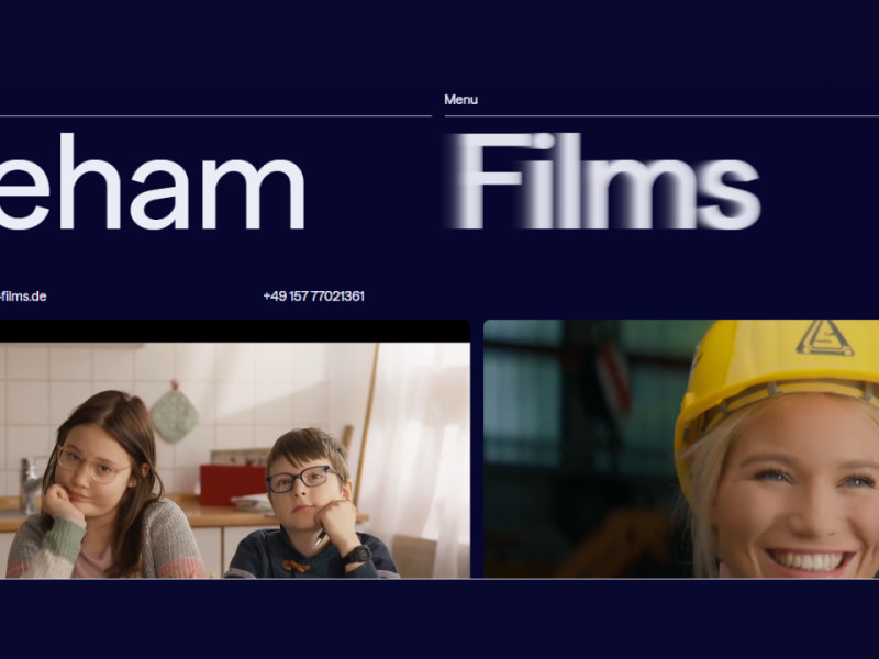 Beham Films — Films that Move website design by Sebastian Hemetsberger.