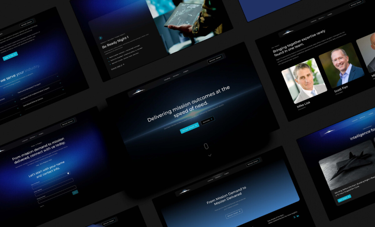 Sentinel Horizon website design by Whiskey and Red.