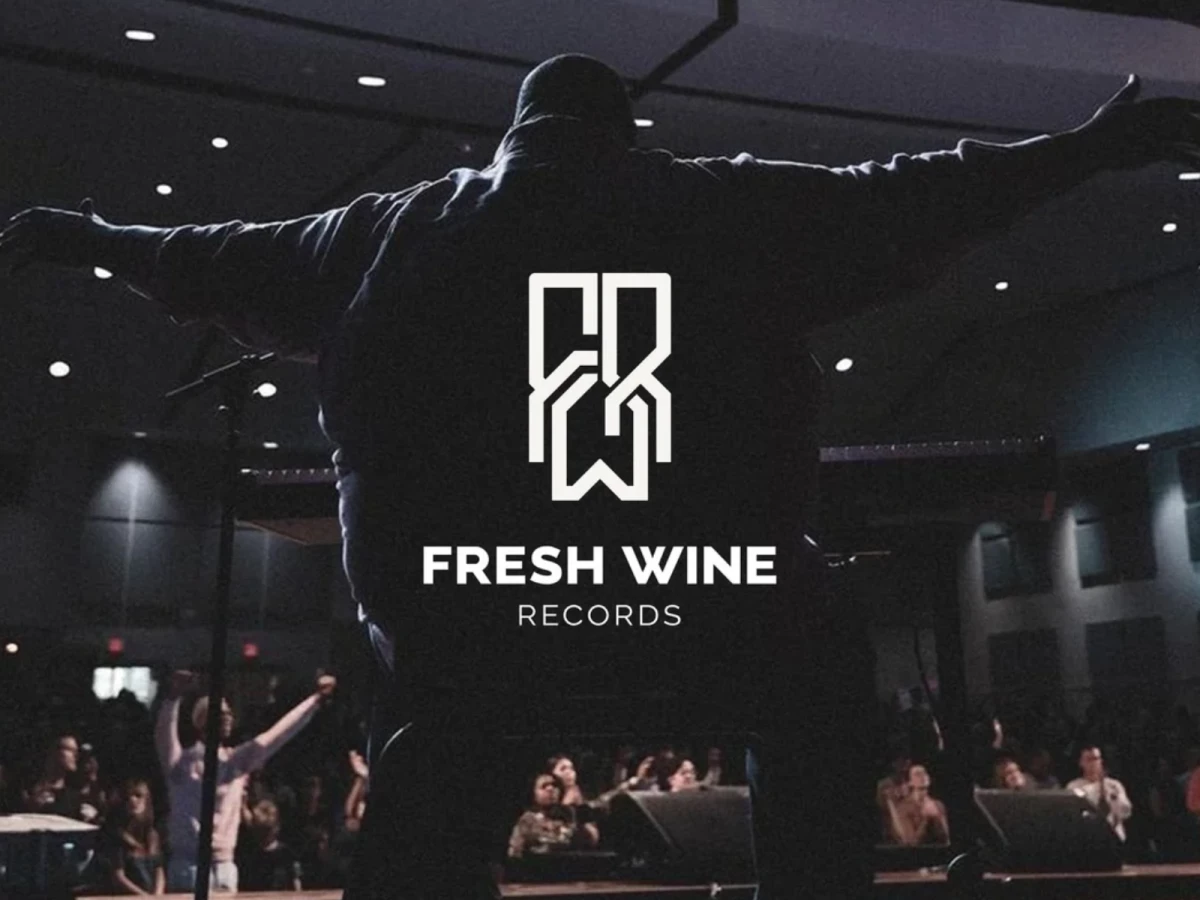 Fresh Wine Records logo design Matt Giroux.